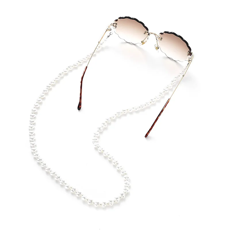 

2023 Chic irregular imitation pearl glasses chain hanging neck Chain glasses rope lanyards sunglasses accessories