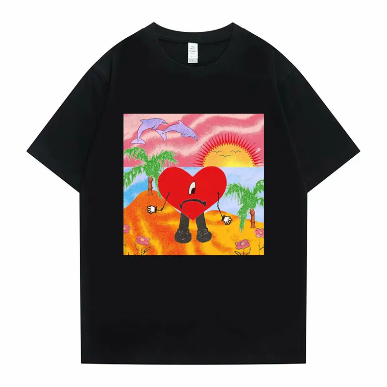 

Hip Hop Rapper Bad Bunny UN VERANO SIN TI Music 2022 New Album Print Tshirt Men Women Oversized T Shirts Summer Men's Streetwear