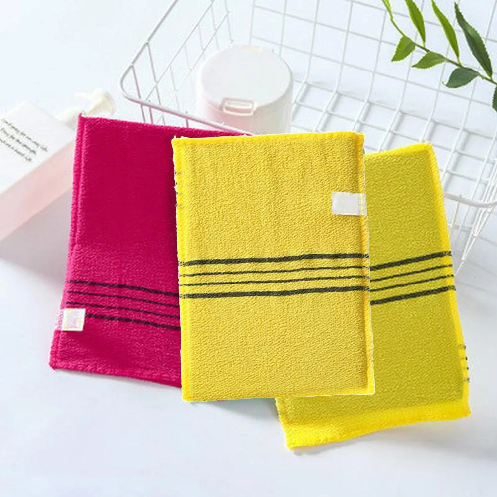 5*Exfoliating Bath Towel Korean Italy Asian Exfoliating Bath Washcloth Body Scrub Shower Soft Towel Bath Cleaning Towels images - 6