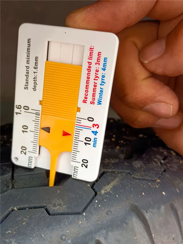 Измеритель глубины шин автомобиля 0-20 мм глубинометр протектора индикатор прицеп