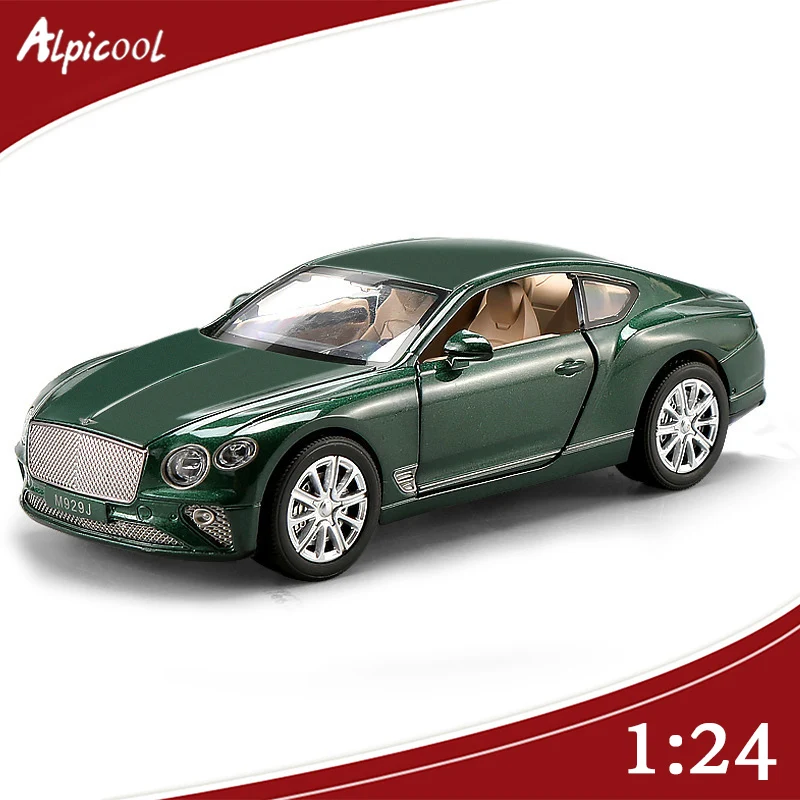

Simulation 1:24 Bentley Luou GT Alloy Car Model Can Open The Door With Lamp Return Sound And Light Effect Collection Ornament