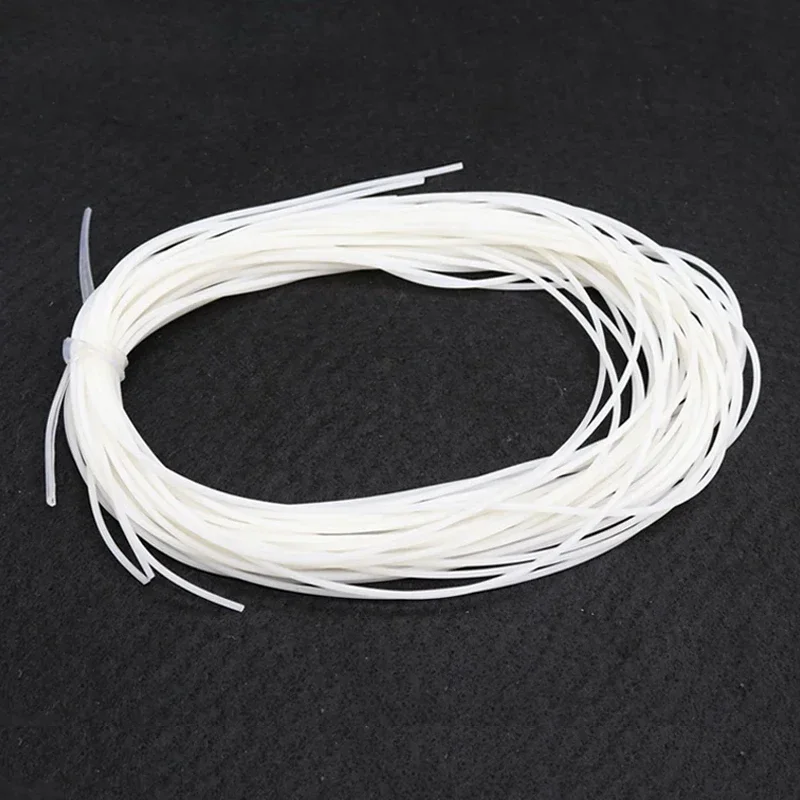 Однотонный силиконовый шнур диаметром 1 мм ~ 25 1/2/5 м белая резиновая прокладка