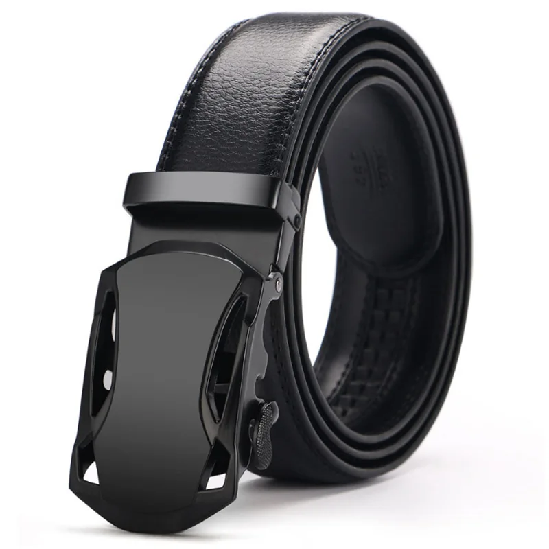 Wholesale 160 cm Men Genuine Leather Belt Without  Z  Ratchet  Buckle   Business Dress  Belts