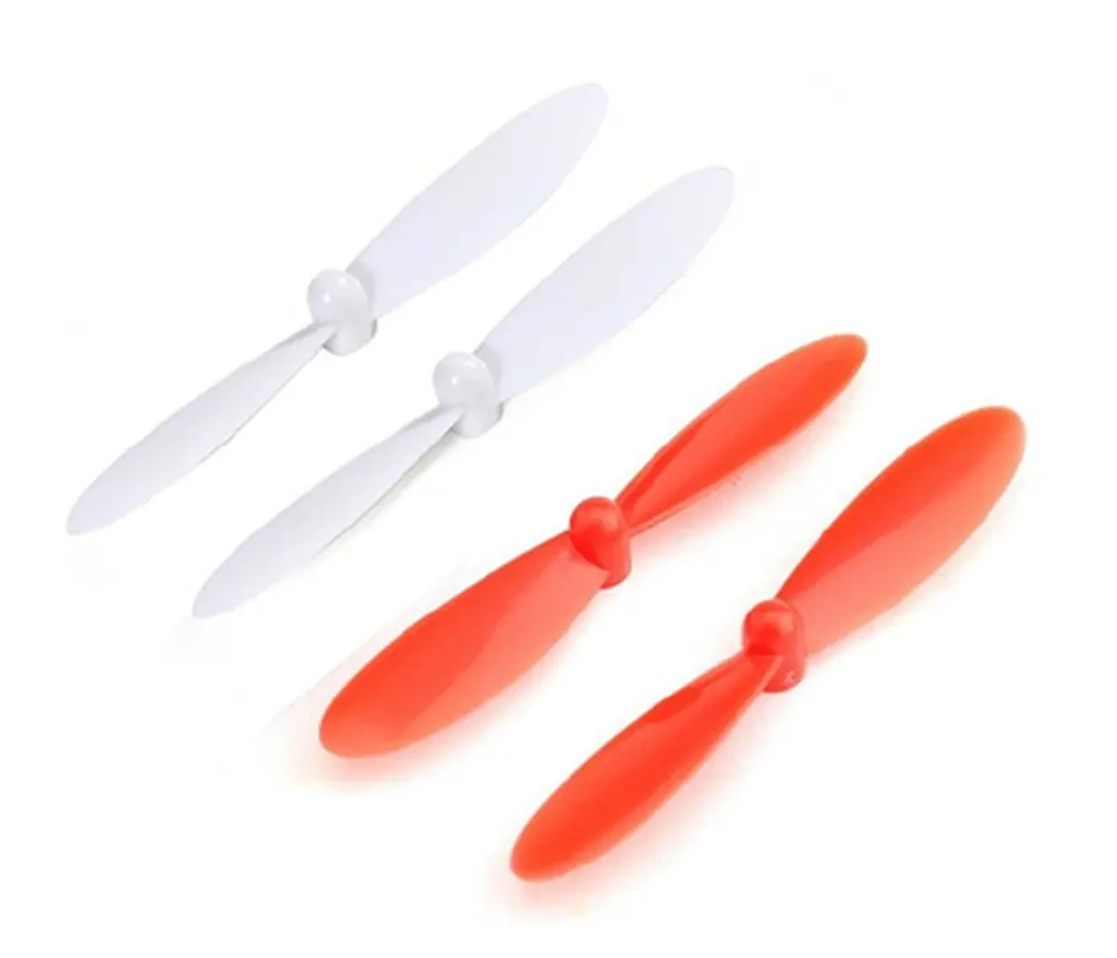 

2 Pairs White & Black Replacement Propellers Props For Hubsan X4 H107 RC Quadcopter Shaft Pair Mini Drones Rolling Spider Parrot