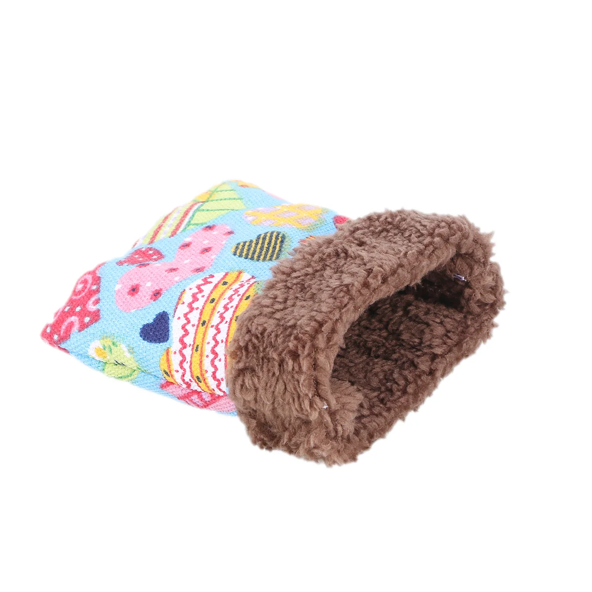

Printed Pet Sleep Cage Winter Warm Pet Bed for Hamster Rabbit Squirrel (Random Style, Size S)