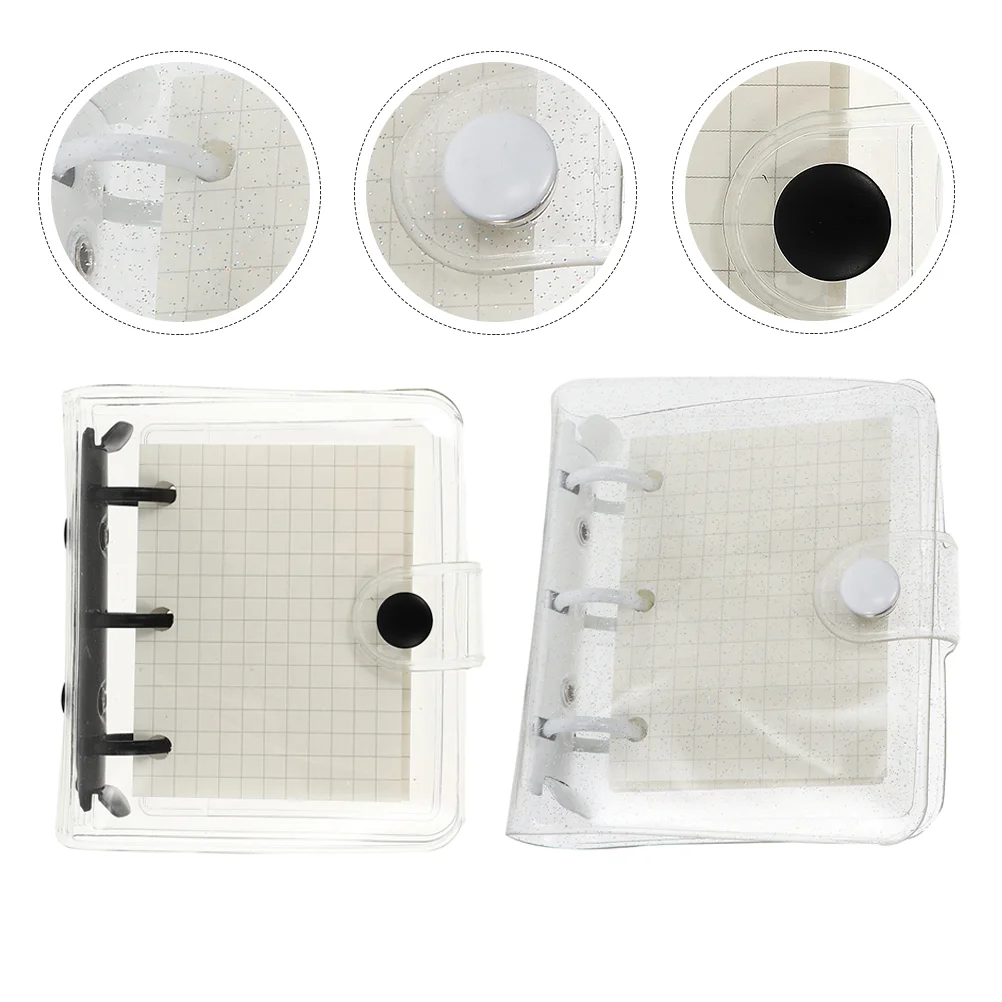 

2 Sets Mini Notepad Loose-leaf Book Household Convenient Small Record Supply Student