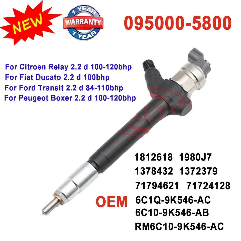 Дизельный инжектор 6C109K546AC 71724128 6C10 9K546 AC 0950005800 для Citroen Fiat Ford Peugeot RM6C10 RM6C109K546AC