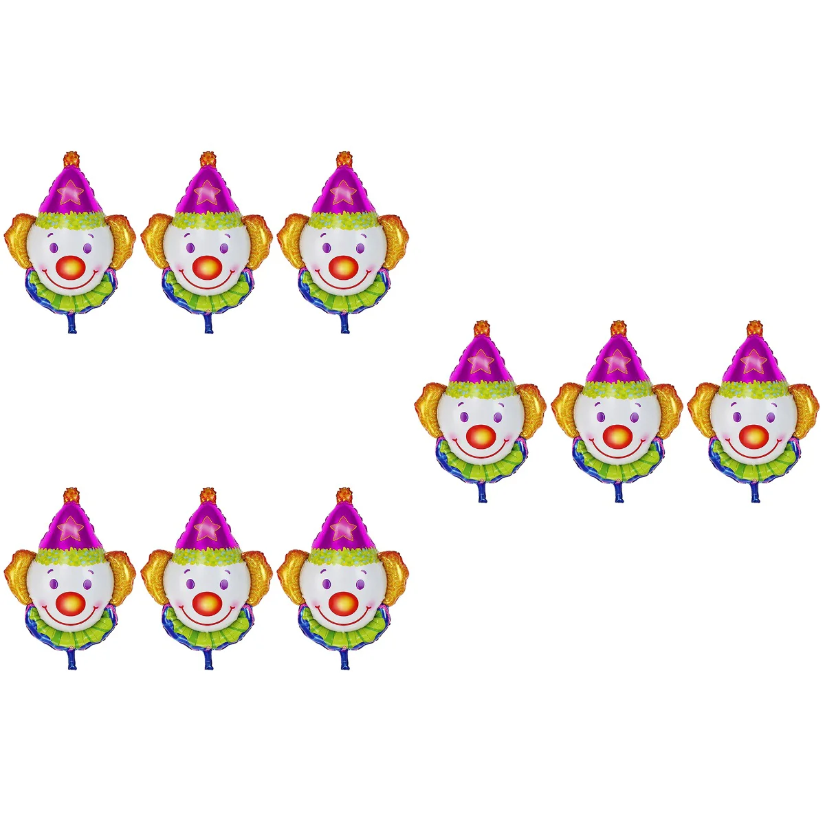 

3x Clown Carnival Balloons Carnival Decorations Carnival Clown Balloons Mylar Balloons Clown Shaped Balloons
