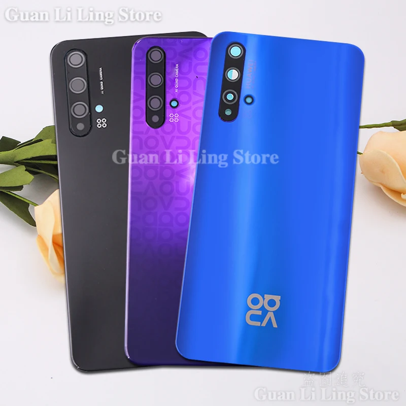 

10 шт., задняя крышка батарейного отсека для Huawei Nova 5T