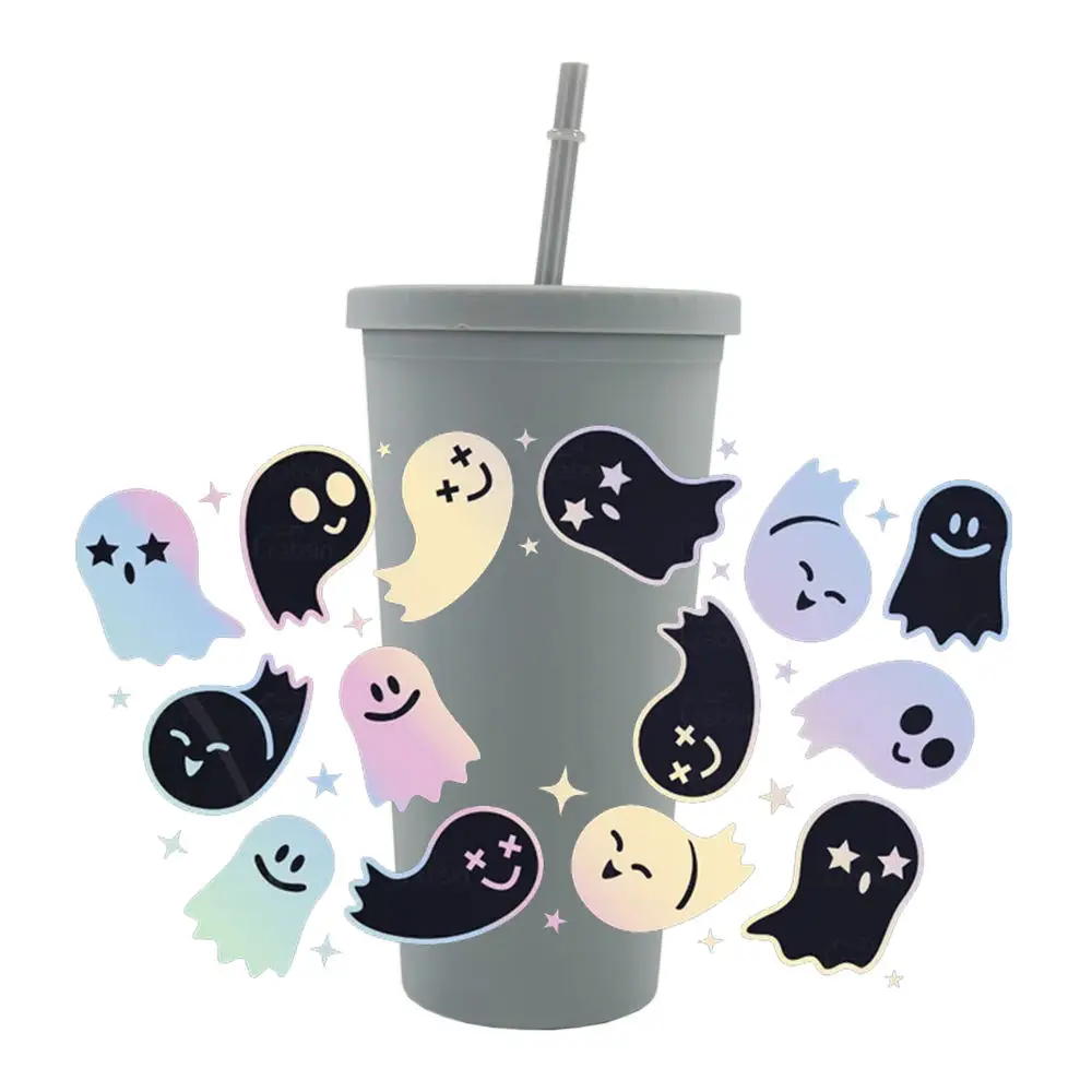 

UV DTF Transfers Stickers Custom Printing Uv dtf Cup Wraps Transfers For Glass Cup Sticker Label personalized Logo Wholesale