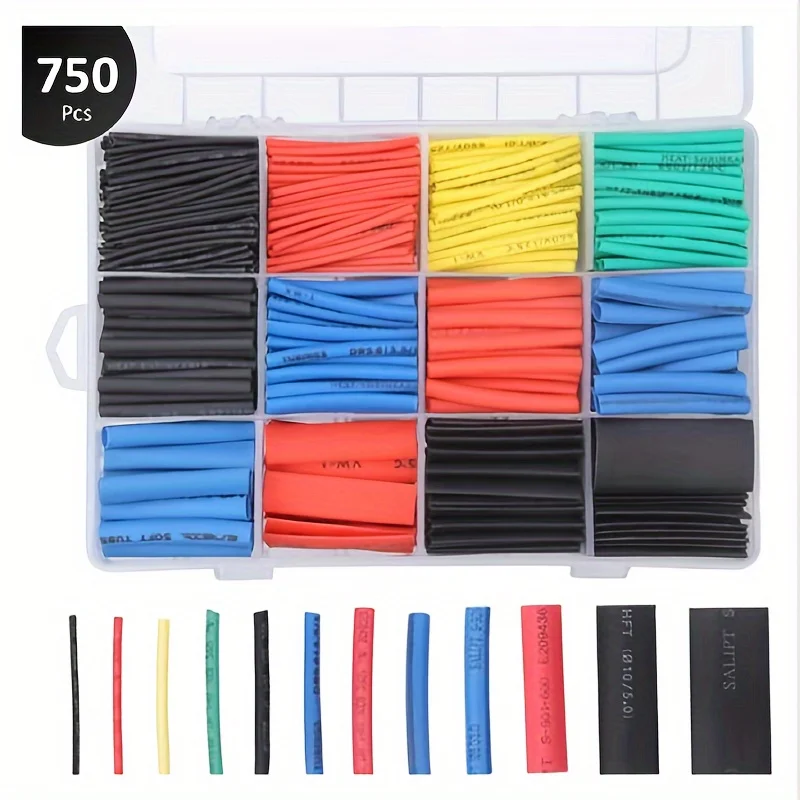 127-750 шт. термоусадочная трубка термостойкая комплект термоусадочной упаковки