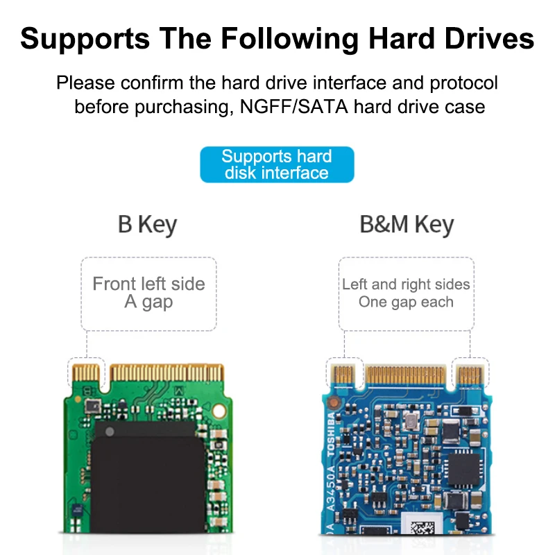 Адаптер для SSD-накопителя USB 3 1 Gen на M.2 SATA NGFF внешний твердотельный накопитель
