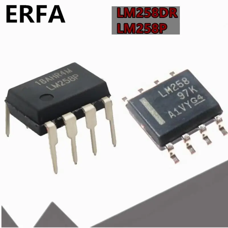 

100pcs LM258P DIP-8 LM258 SOP LM258N DIP LM258DR SOP-8 DUAL OPERATIONAL AMPLIFIERS IC