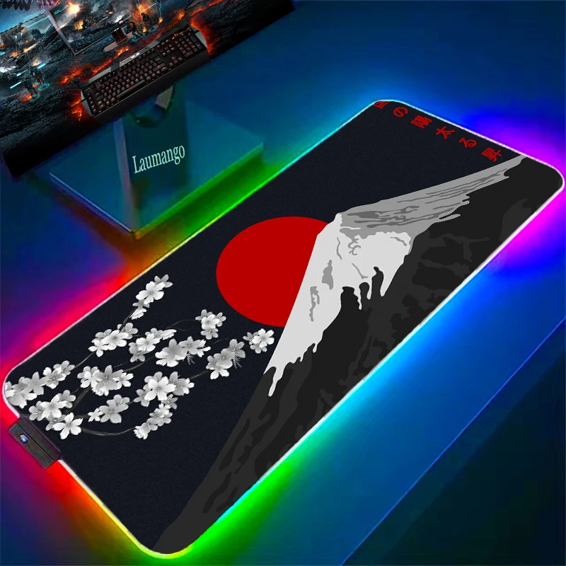 

Gamer Keyboard Pad Pc Accessories Mouse Mats Computer Table Carpet Desk Mat Mount Fuji Gaming Led Mice Keyboards Peripherals Mat