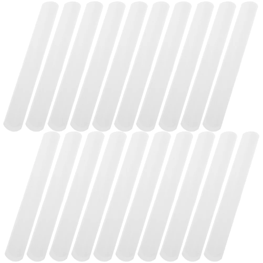 

30 Pcs White Decor Slap Bands Kids White Slap Bracelets DIY Slap Bands Kids Bracelet Kids Slap Wristband Button Pure White Ring