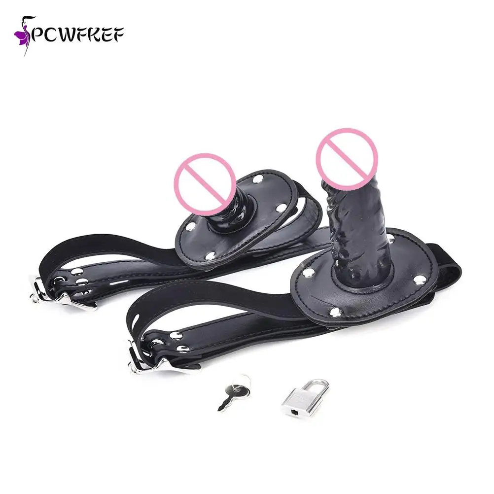 Аксессуары для взрослых кожаный бондаж наручники секс-игрушка кнут кляп хвост