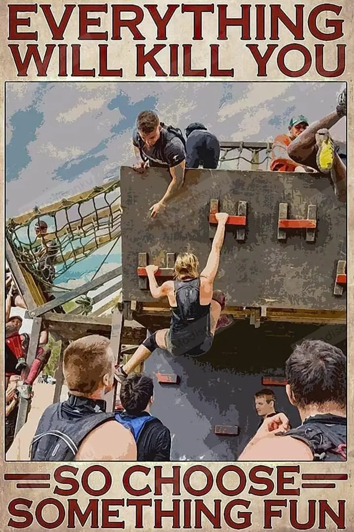 Металлический постер Bonoff &quotEverything Will Kill You So Choose Something Fun&quot