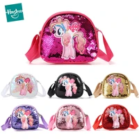 original my little pony children bags pinkie pie sequins single shoulder bags anime figure peripheral kids toys for girls gift