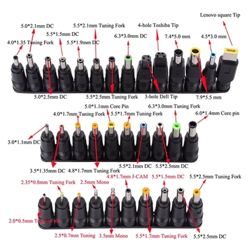 Кабель-адаптер питания DC5 5x2 1 мм для адаптеров Famele 5 кабель 34 вилки Прямая поставка