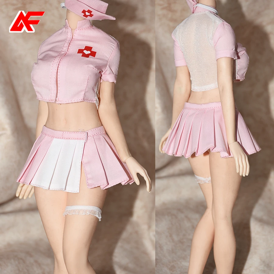 Набор одежды для куклы 1/6 розовый топ и юбка MAK