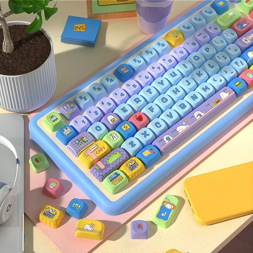 Колпачки для клавиш PBT 145 механические колпачки механических клавиатур Cherry MX