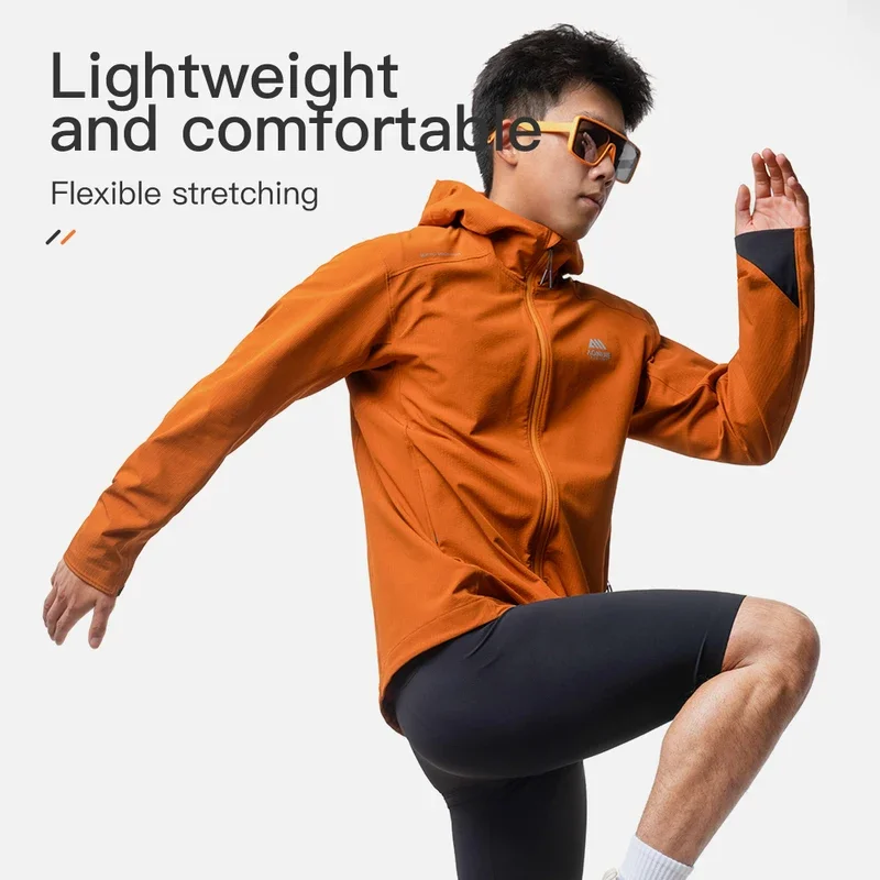 Мужская ветрозащитная спортивная куртка AONIJIE теплая Водоотталкивающая для улицы