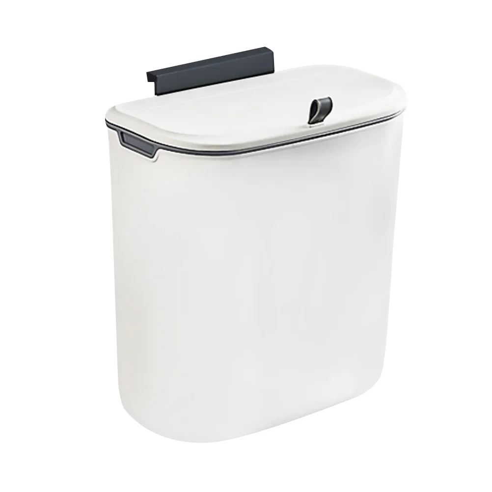 

Trash Can Bin Kitchen Basket Waste Storage Bathroom Wall Rubbish Small Slim Decorative Press Container Garbage Wastebasket Home