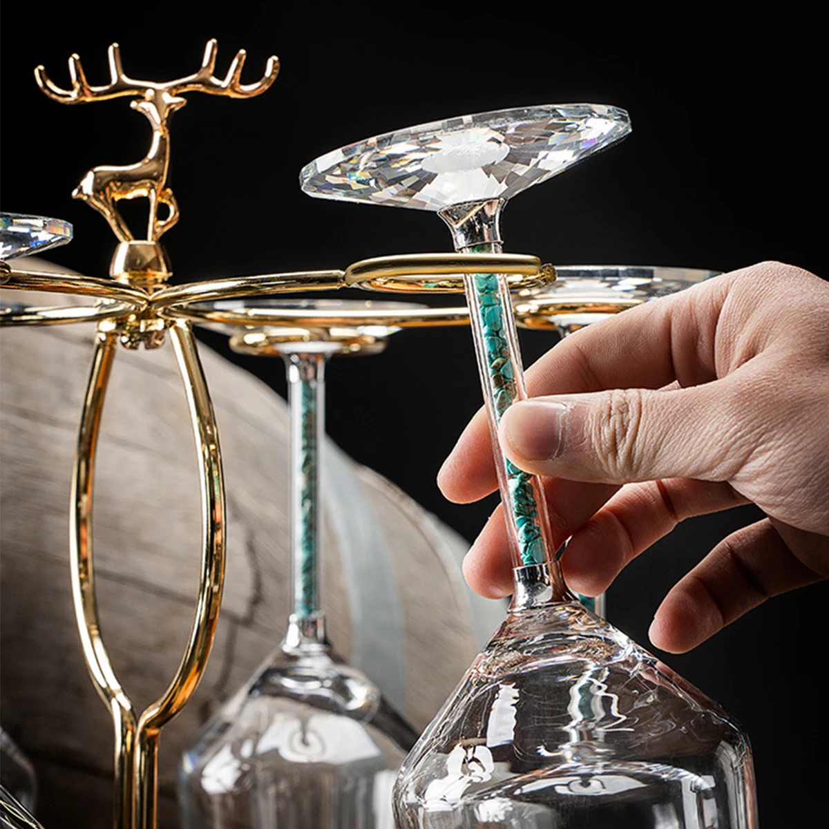 (Логотип может быть выгравирован) Набор из двух хрустальных бокалов объемом