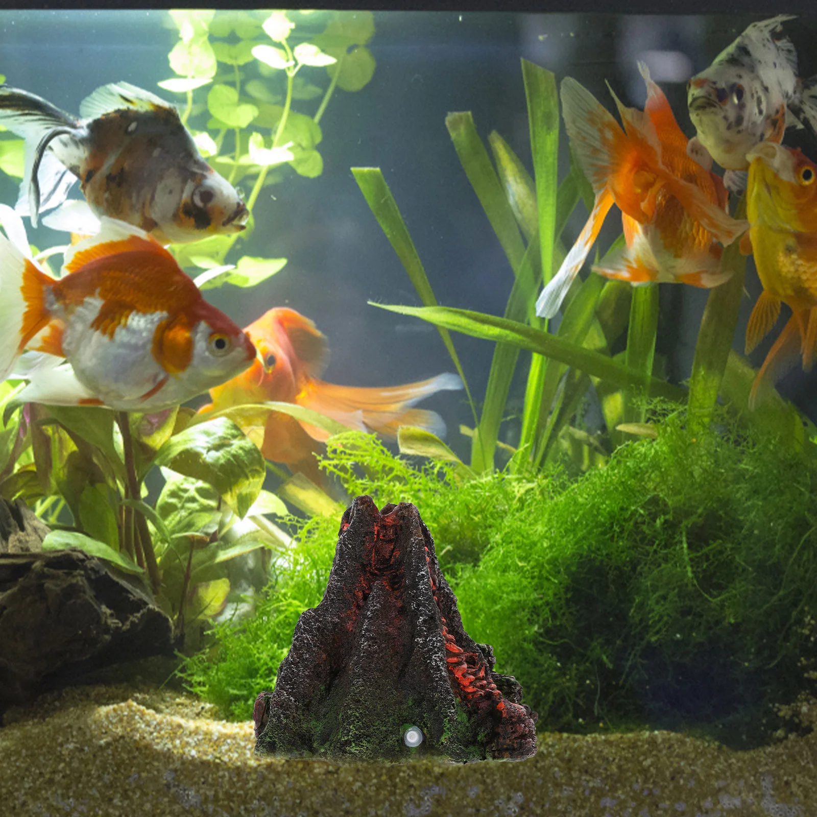 

Fish Tank Landscaping Ornaments Underwater Adornment Resin Volcano Crafts Aquarium Decor Landscape Decorations Hydroponic