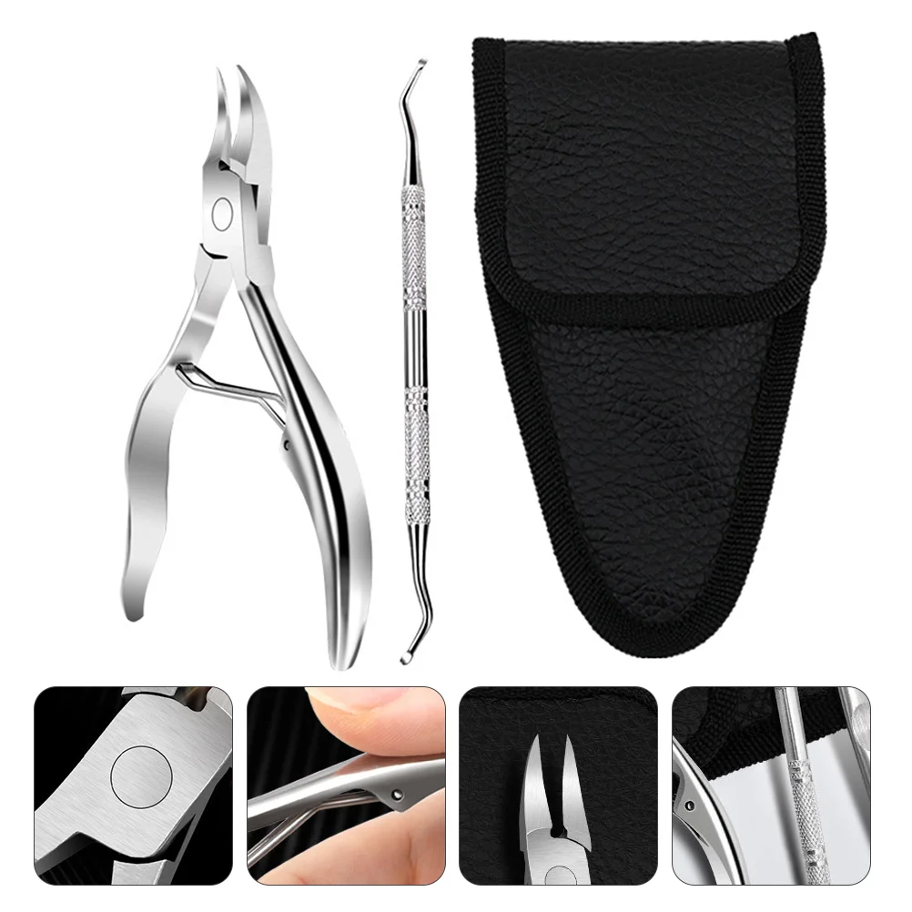 

1 набор кусачки для ногтей Набор для триммера для ногтей кусачки для ногтей инструмент для педикюра (серебристый)