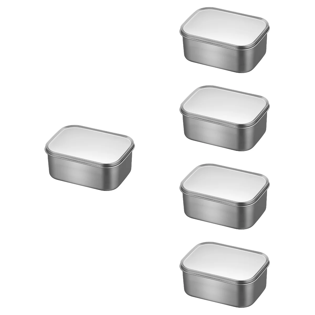 

5pcs Camping Rectangular Preservation Box Refrigerated Box