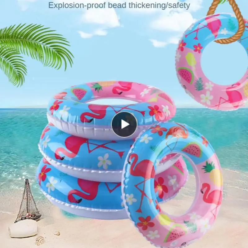 

Exquisite Printing Swimming Ring Seamless Edge Sealing Green Environmental Protection Material Cartoon Colorful Swim Ring