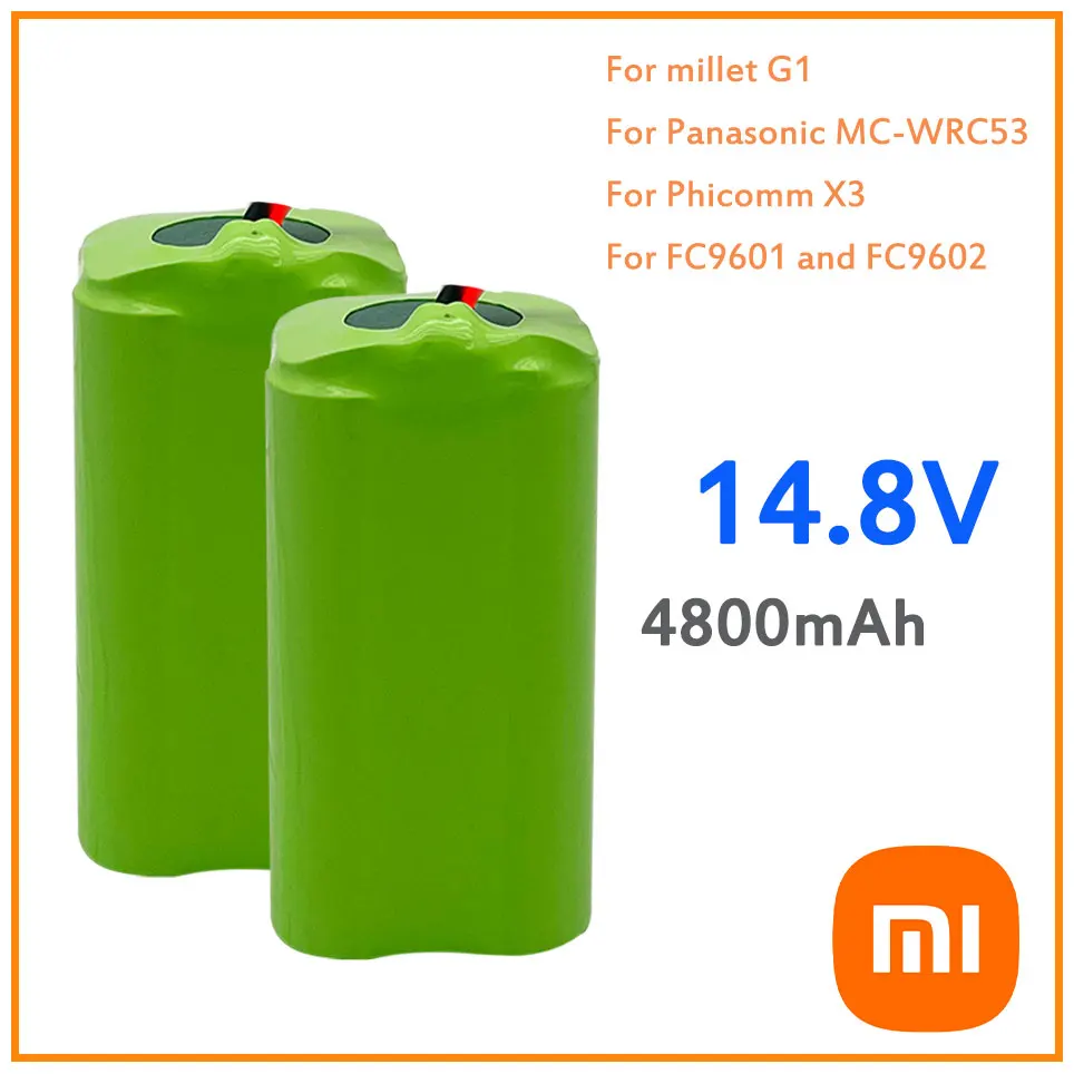 

14.8V 100% Brand New Xiaomi 4S1P Battery for iLife V50 V55 V3s Pro V5s Pro V8s X750 Robot Vacuum Cleaner Battery and BMS