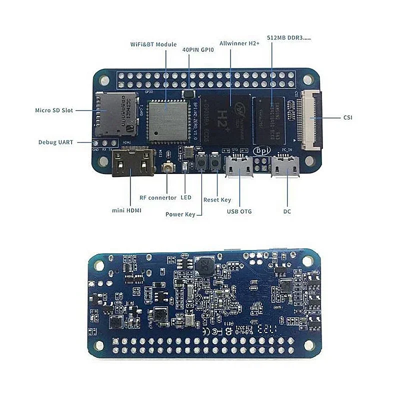 Banana Pi M2 Zero BPI-M2 Alliwnner H3 Cortex-A7 WIFI и BT Та же размер что Raspberry 2 Вт Дополнительный блок