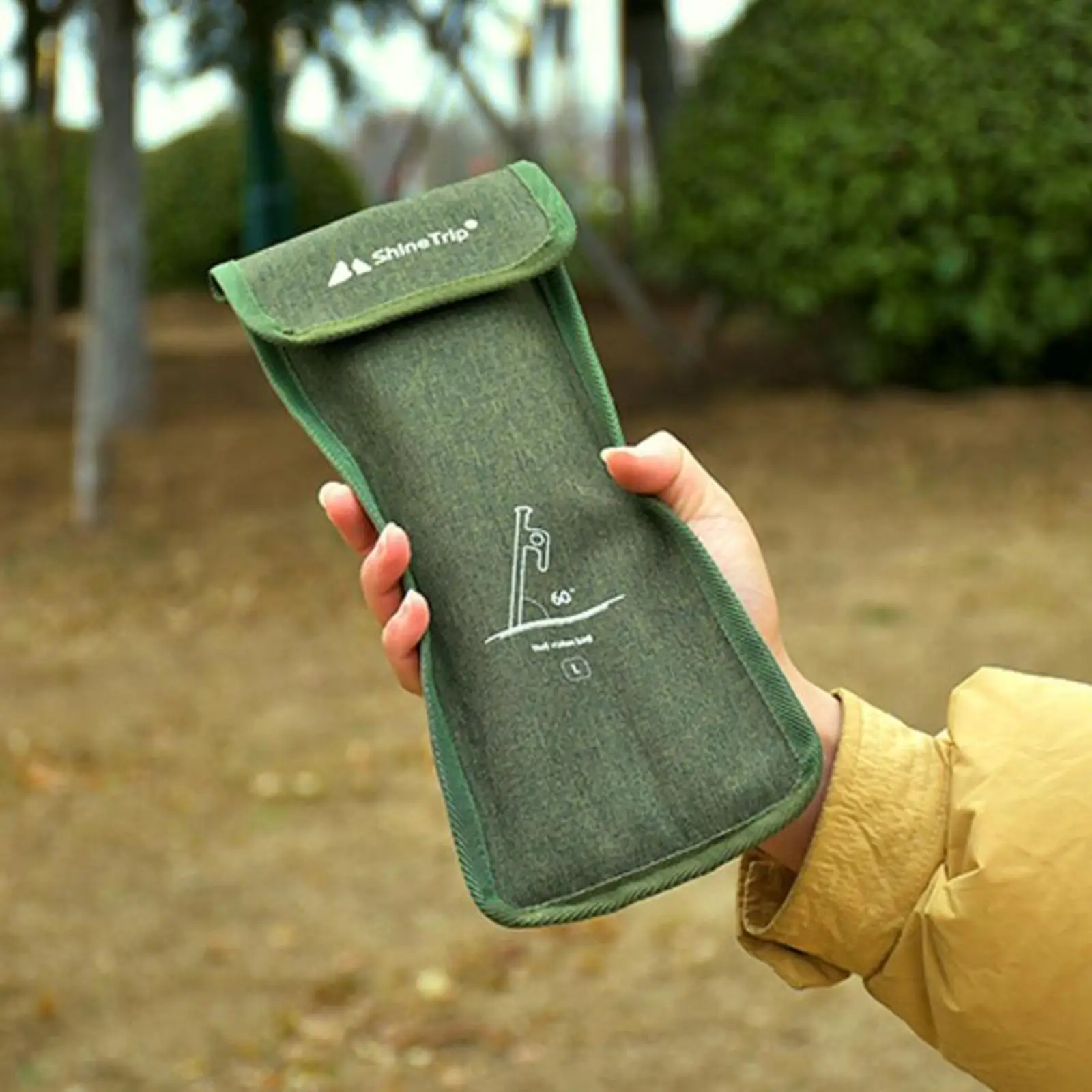 

Portable Outdoor Camping Tent Pegs Storage Bag Wind Organizer Carrying Pouch for Backpacking Stuff Sack