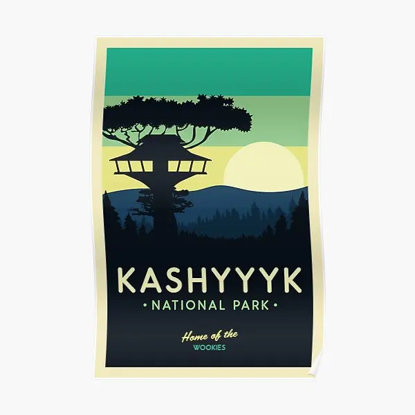 Плакат Kashyyyk в национальном парке, печать в комнате, современная Женская винтажная картина для дома, художественная живопись, декоративная роспись на стену без рамки