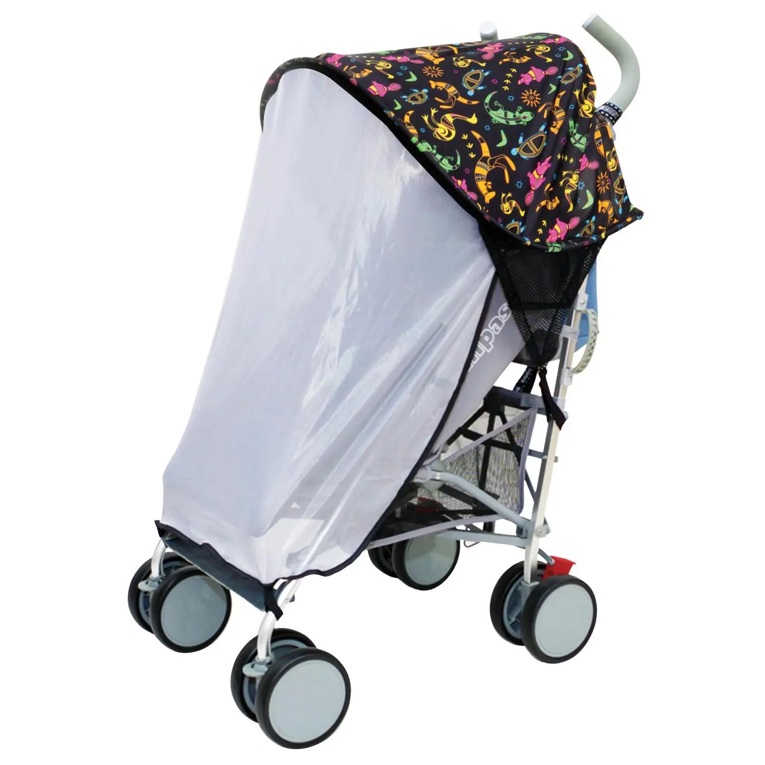 

Strollerbuddy Extenda-Shade With Insect Netting, Animal Print