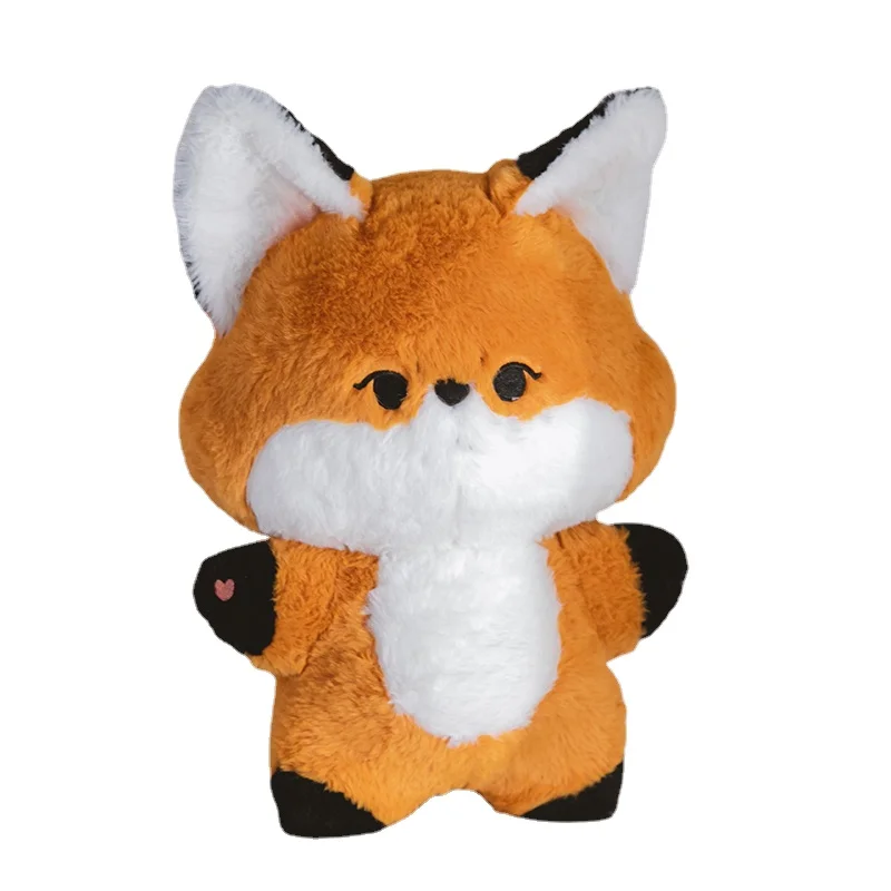 

38cm Kawaii Creative Fox Plush Toy Plush Doll Cartoon Game Figure Soft Stuffed Animal Toys Cute Brown Fox Pillow Gifts
