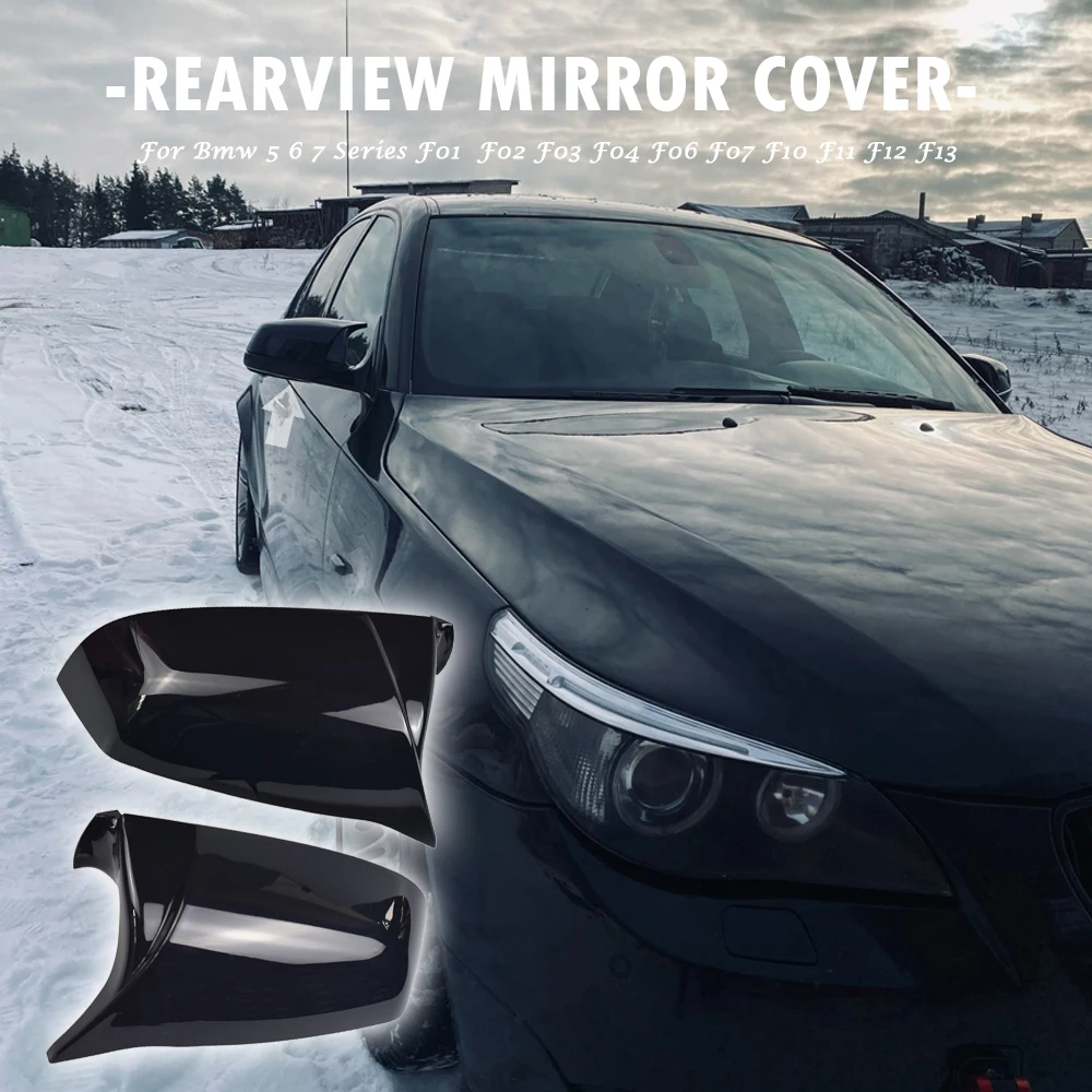 2 шт. черные запасные крышки для BMW 5 6 7 Series F01 F02 F03 F04 F06 F07 F10 F11 F12 F13