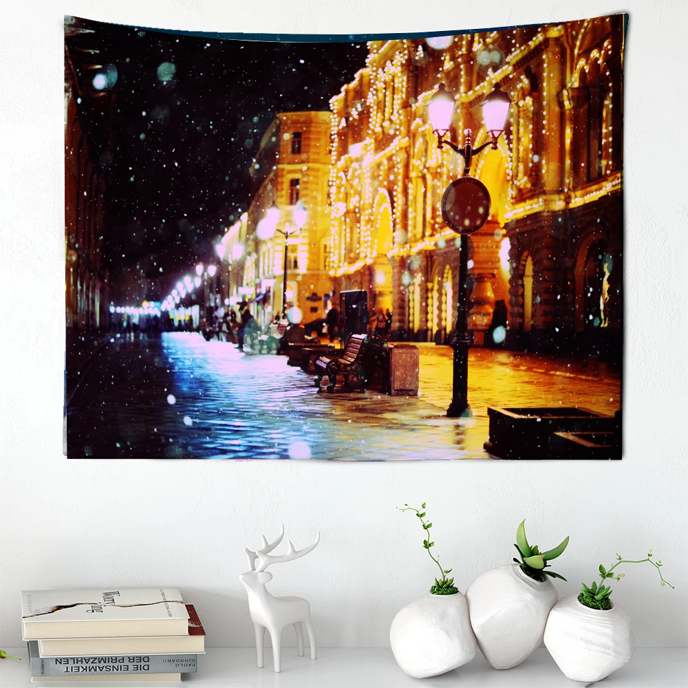 

Рождественская елка фоновый гобелен праздничный простой атмосферный Декор холст для спальни принадлежности мебель