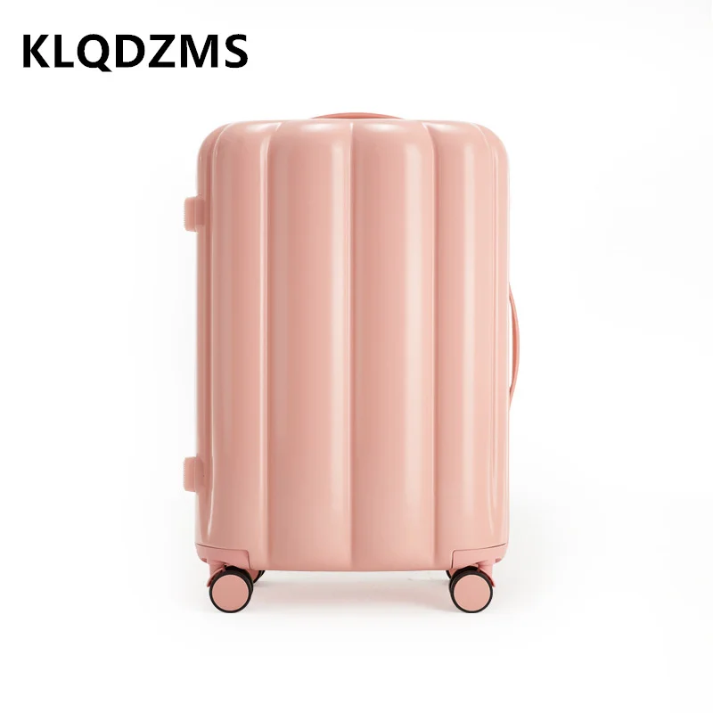 

KLQDZMS 20"24"26 Inch Suitcase New Men's Large-capacity Trolley Bags Silent Boarding Cases for Women with Wheels Rolling Luggage