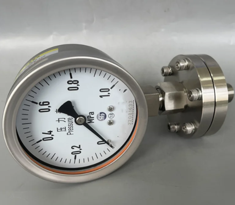 Мембранный манометр DN25 DN50 нержавеющая сталь