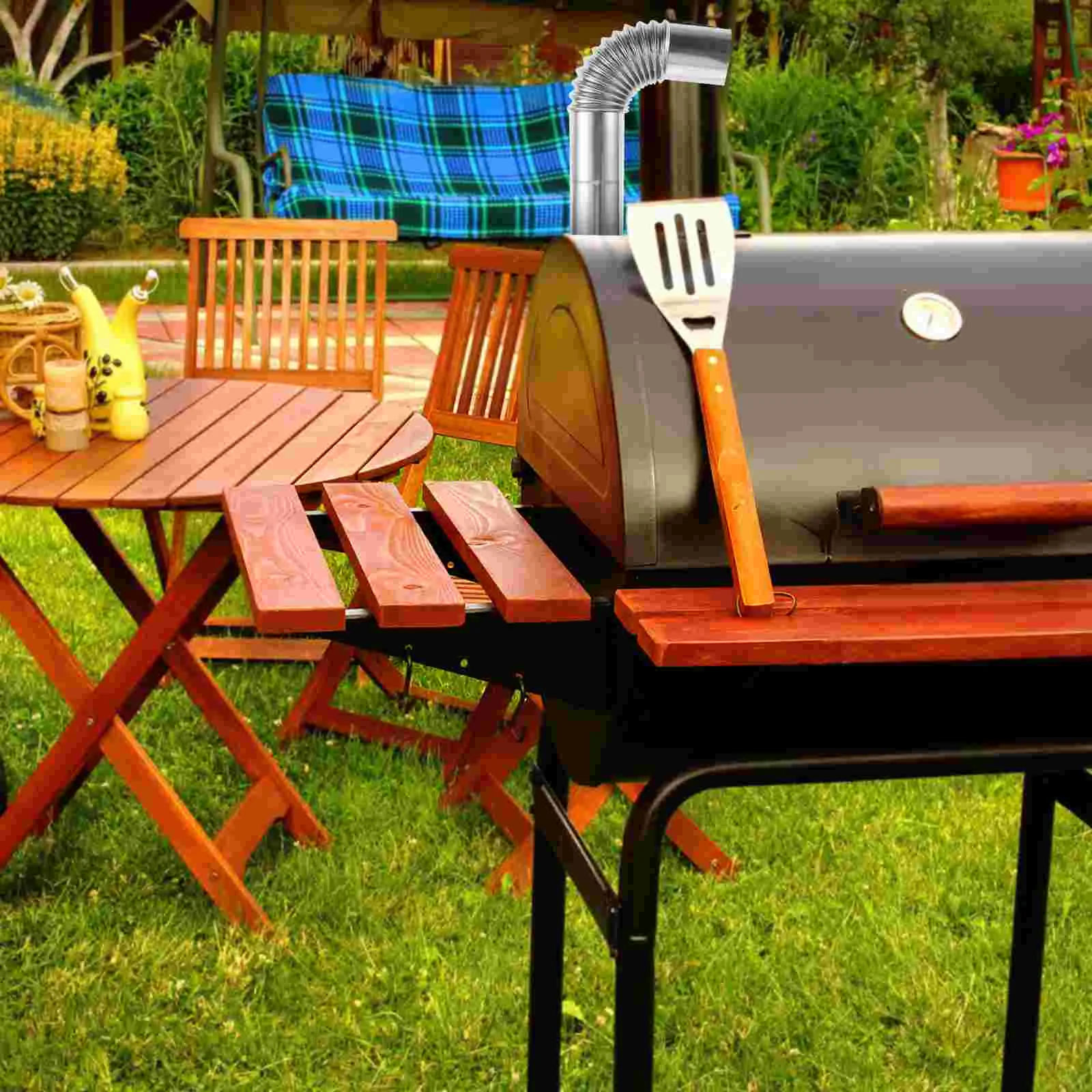 Шланг выхлопной трубы из нержавеющей стали гибкий дымоход уголь для барбекю с