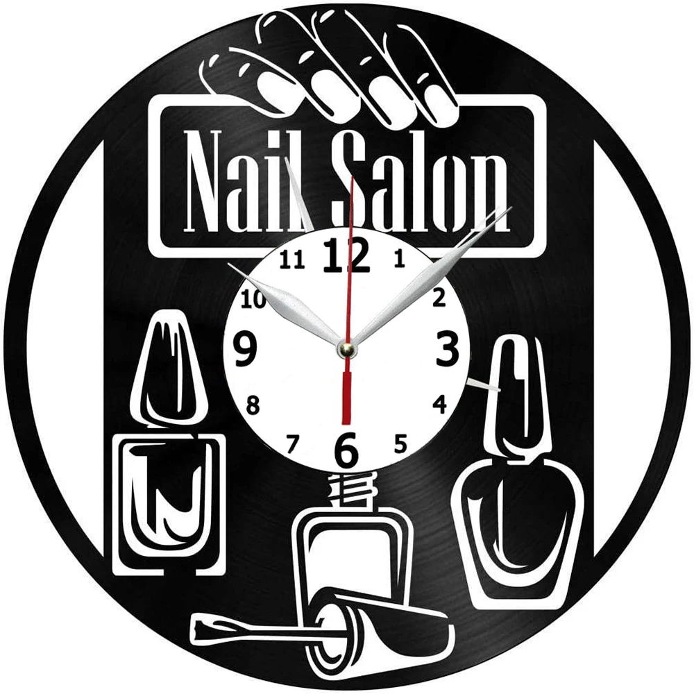 

Виниловые настенные часы с полировкой для ногтей