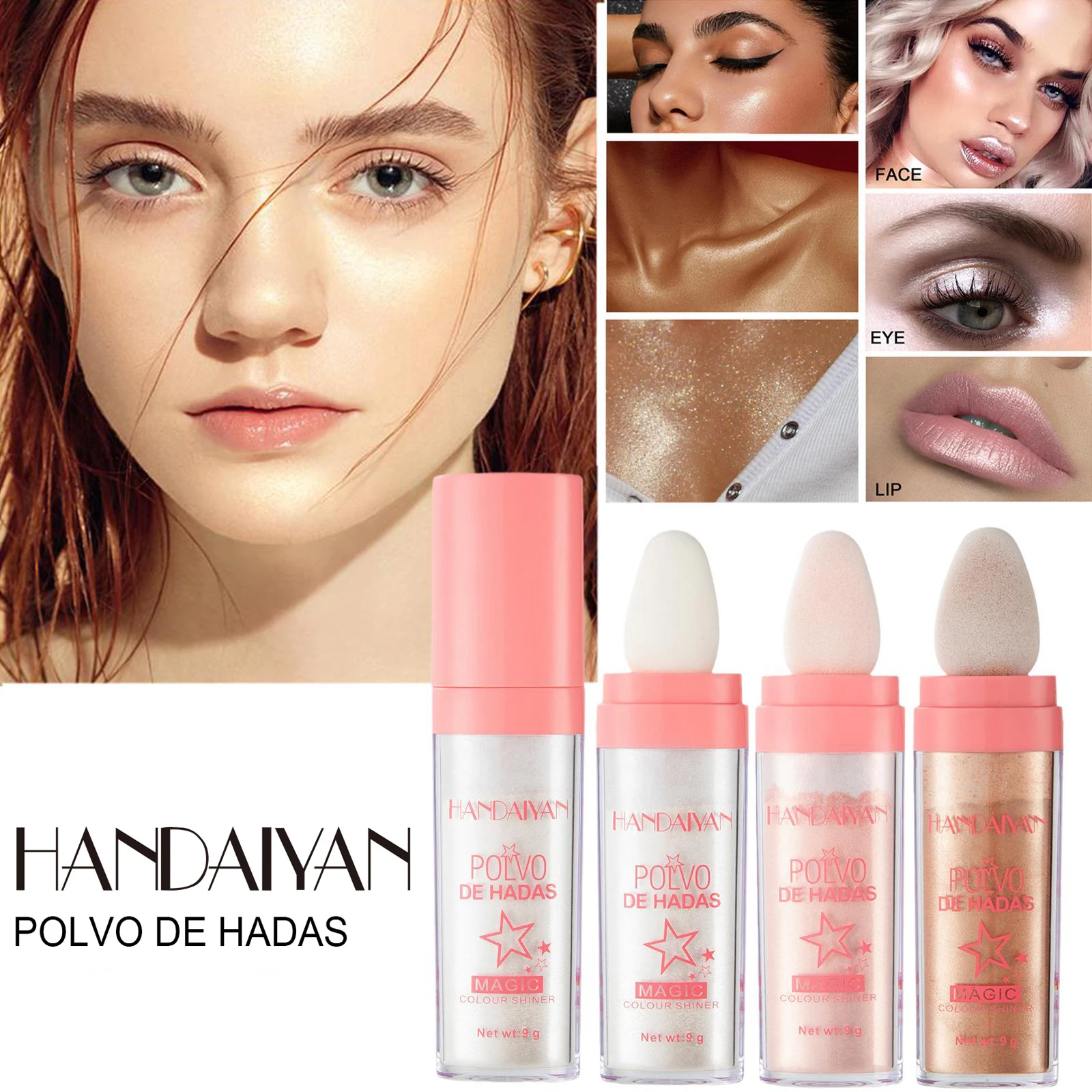 

Highlighter Powder Contour Shading Glitter Fairy Powder Makeup Focallure Contour Illuminator Women Beauty Makeup Cosmetic