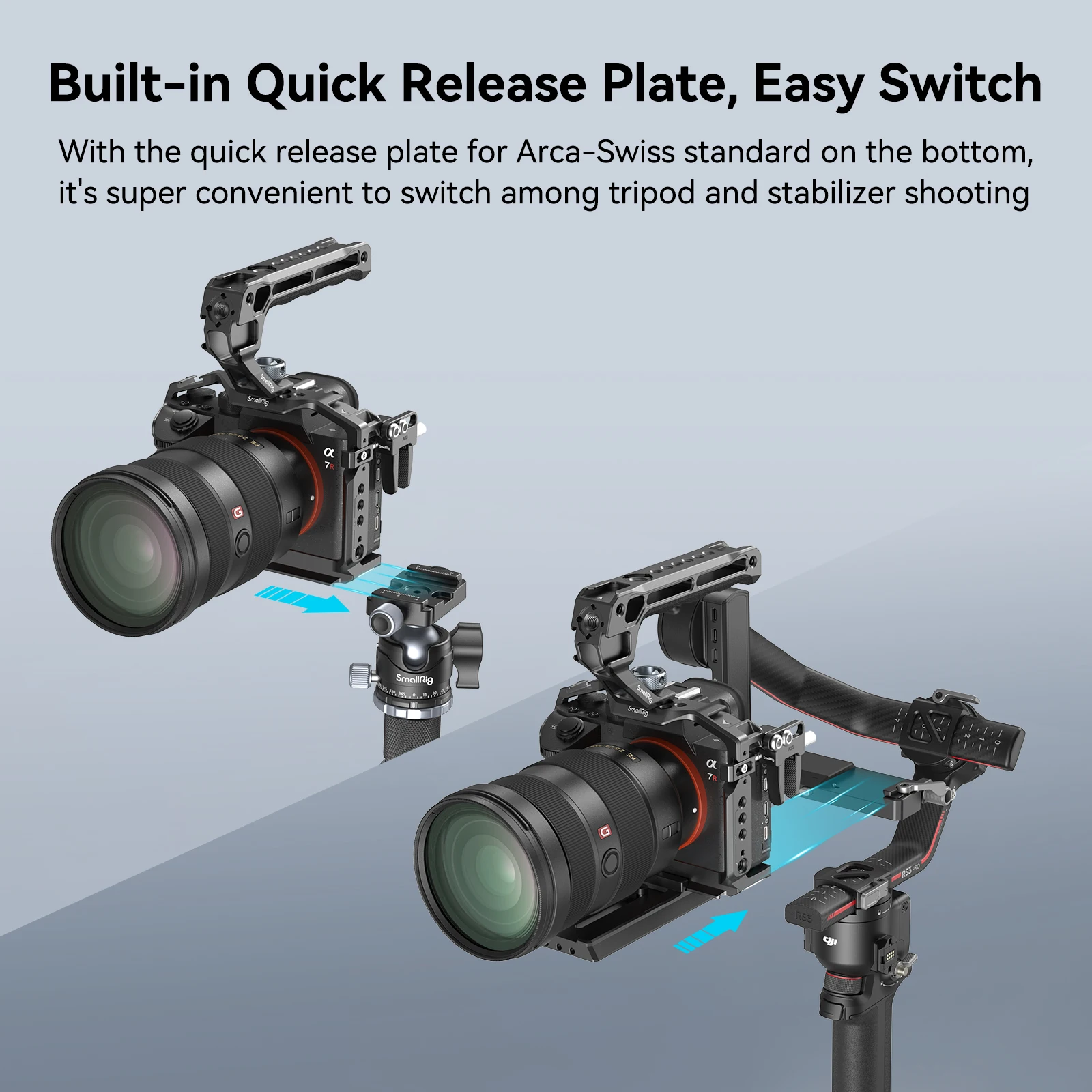 Портативный портативный комплект SmallRig A7 III / A7R Cage Kit с кабелем верхней ручки для Sony