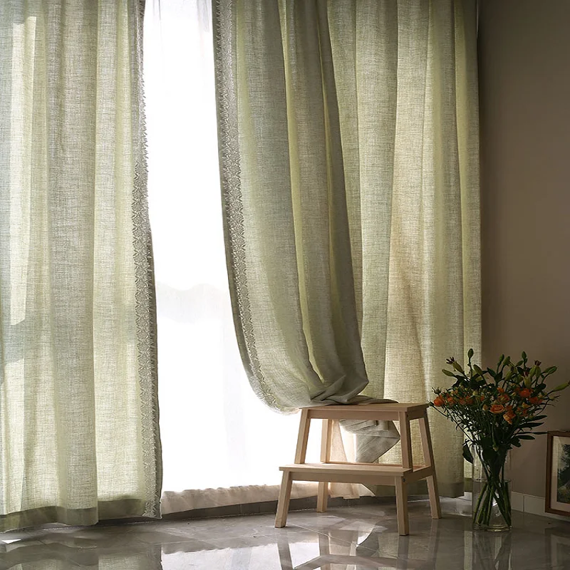 2022 шторы во французском стиле для гостиной столовой спальни хлопчатобумажная