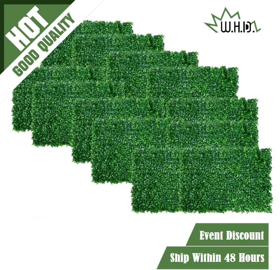

Artificial Boxwood Panels Artificial Grass Faux Hedge Privacy Fence Greenery Walls Home Decor Indoor Outdoor Backyard,24" x 16"