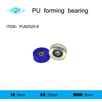 the manufacturer supplies polyurethane forming bearing pu62525 9 rubber coated pulley 5mm25mm9mm