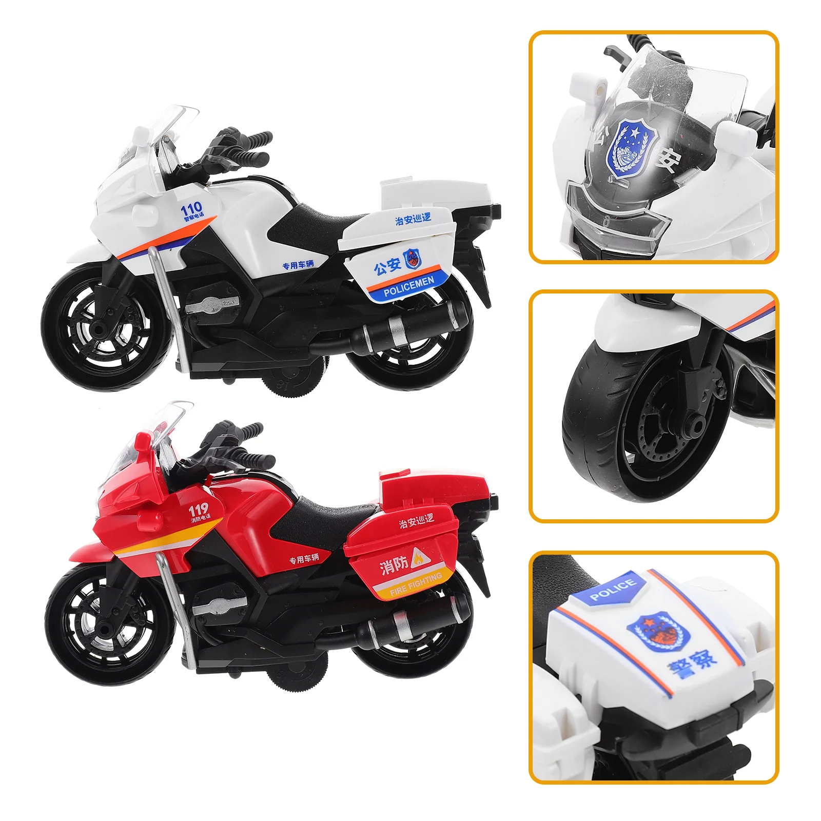 

Мотоциклетная игрушка Pullcar, игрушки для малышей, навыки, 3 мотора, детские игрушки для трения, подарки на день рождения, набор уличных мини-го...